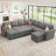 Canapé-lit modulaire avec repose-pieds Caren-115354295