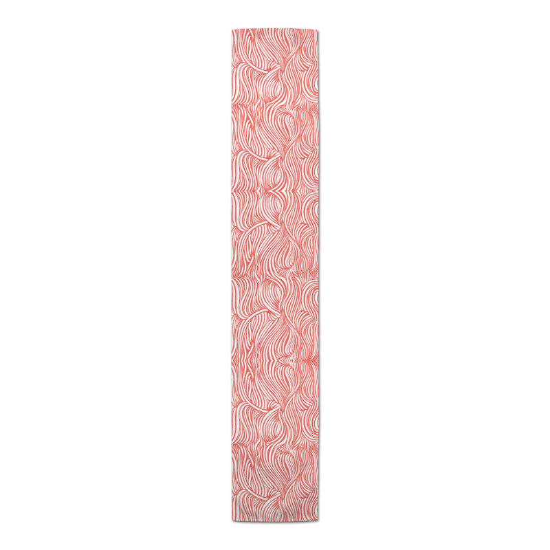 Analicia Rectangle Polyester Table Runner, 72'' x 16'', Pink