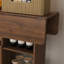 Table pliante multifonctionnelle de 47 pouces avec rangement et roulettes