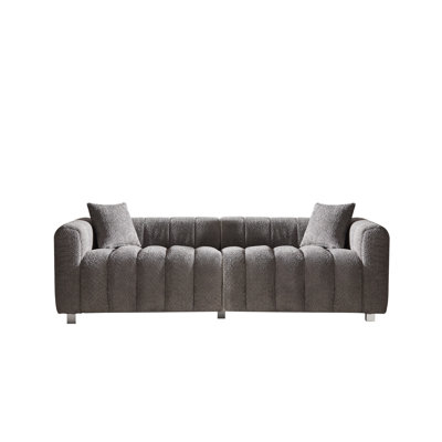 83.46'' Premium Velvet Sofa 3-Seater Loveseat