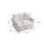 Ensemble de causeuse et de chaise d'appoint 2 pièces en chenille pour un confort ultime et une élégance de salon moderne.-69845177