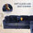 5 Piece Modular Sectional Sofa  With 5/Pillow