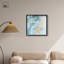 «Precious Flow Shadowbox Print», art abstrait bleu par Art Remedy-115120913-115120919