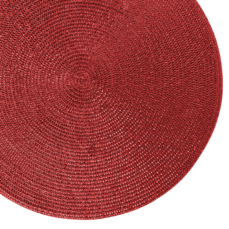 Ensemble de napperons 6 pièces, Rouge métallique