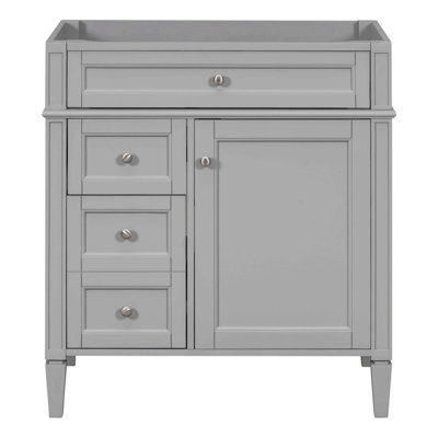 Bathroom Storage Cabinet With 2 Drawers And A Tip-Out Drawer For Home