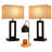 Set of 2 Touch Control Table Lamp with 2 USB Ports and 1PCS seenlast Candle Warmer with Dimmer Adjustable Height
