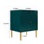24.4" Tall 2-Drawer High Gloss Nightstand-1266231890