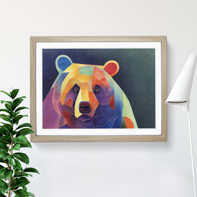 Bear In Watercolour Framed Print