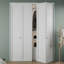  Porte pliante en bois manufacturé 72 po x 96 po à double panneau blanc avec noyau apprêté et ensemble de quincaillerie d'installation (garde-manger, porte de placard)-105271100