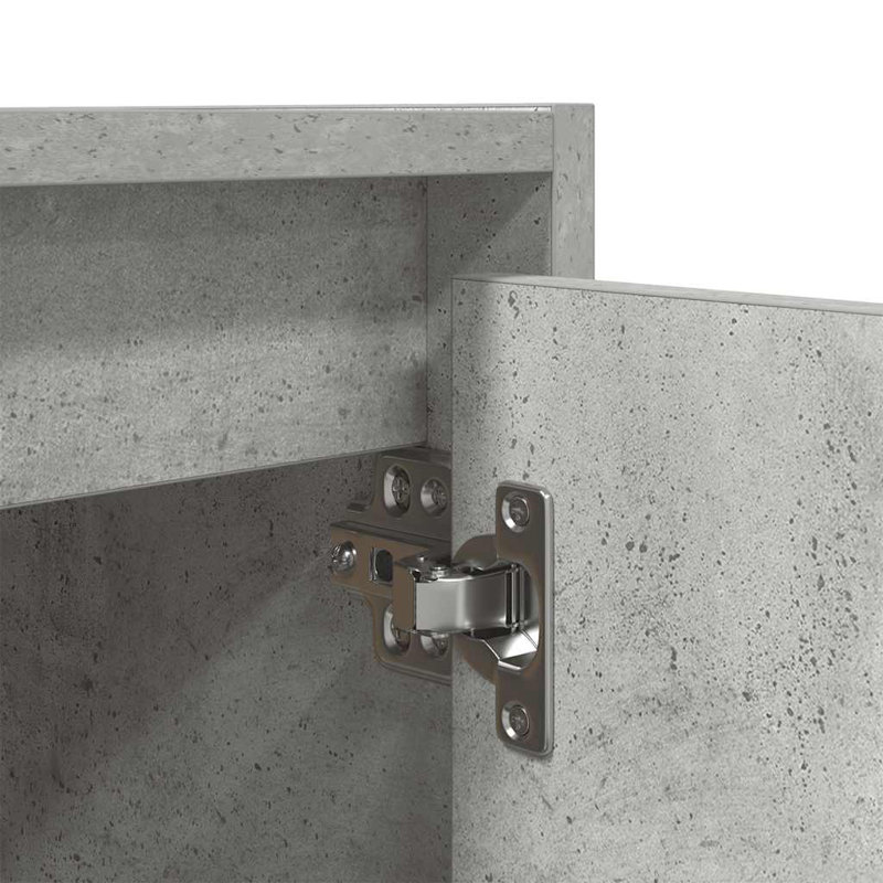 Wall-Mounted Bedside Cabinet 38X34x40 Cm, Concrete Grey, 2