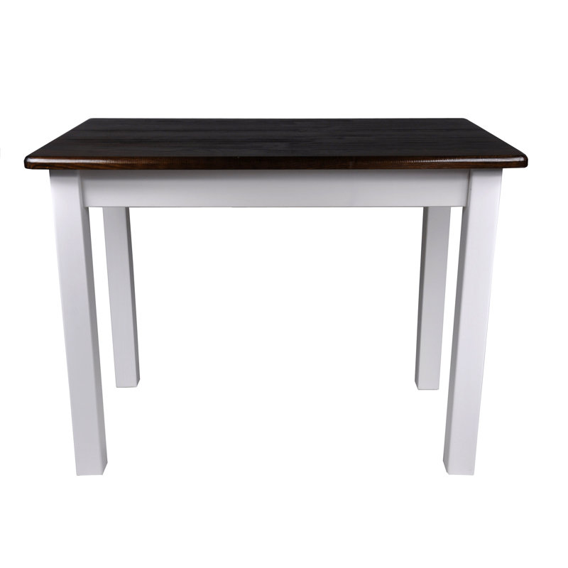 Pine Solid Wood Dining Table, Dark brown