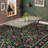 Farmhouse Floral Area Rug 5x7 Washable Rug for Living Room, Soft Non Shedding Foldable Floor Mat with Non Slip TPR Backing, Indoor Thin Low Pile Printed Mat for Bedrooms, Green-1065976360-1065976361