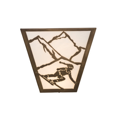 Rustic Lodge Flush Mounted Sconce