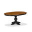 Ensemble de table de salle à manger 7 pièces comprenant une table et 6 chaises en tissu de polyester bleu marine foncé avec dossier élégant - noir-1700349905