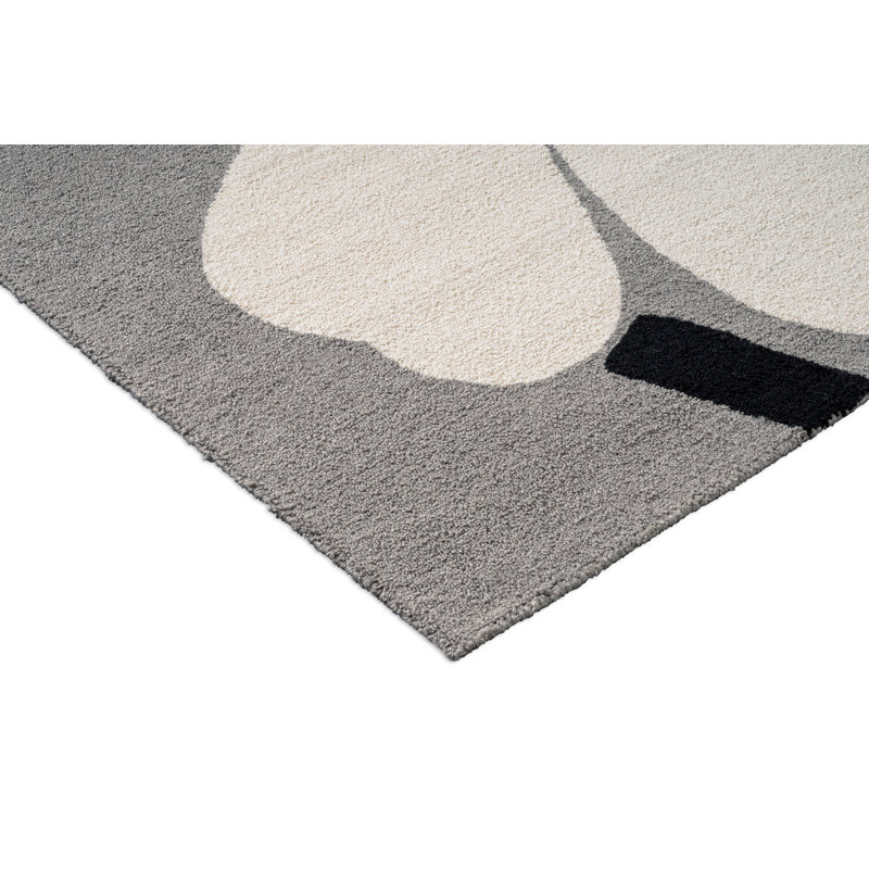 Unikko Anniversary Honey | 433001, Gray, Rectangle 4'7" x 6'7"