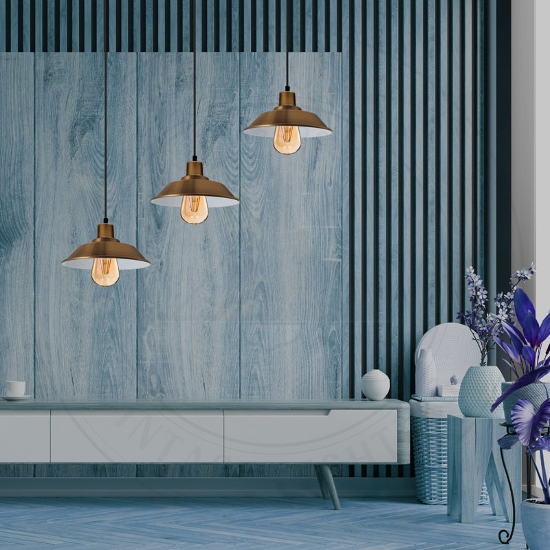 Gaul 3 - Light Brass Kitchen Island Pendant, No