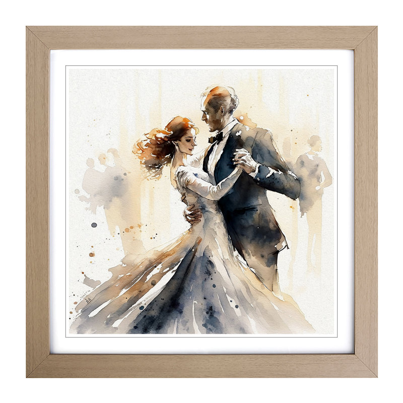 Single Picture Frame Print on Wood, Oak