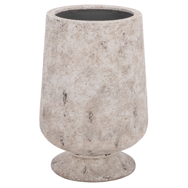 Stark Large Planter Pot, Antique White, 18.1 x 18.1 x 26.8