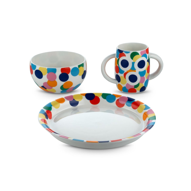 3 Piece Bone China Dinnerware Set