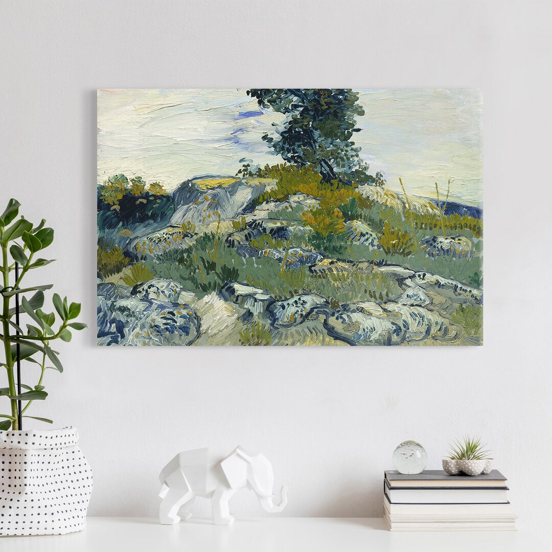 Leinwandbild Die Felsen von Vincent Van Gogh