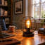 Karnes 1-Light Black Metal Table Lamp
