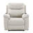 Chriki Beige Polished Microfiber Power Motion Recliner With Lift-125540073