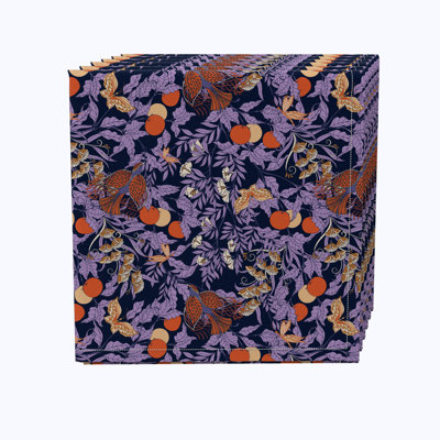 Amesha 100% Cotton Floral Square Napkin