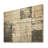 Greometric White And Grey Abstract Tile II - Boho Mosaic On Wood Print-1608986176