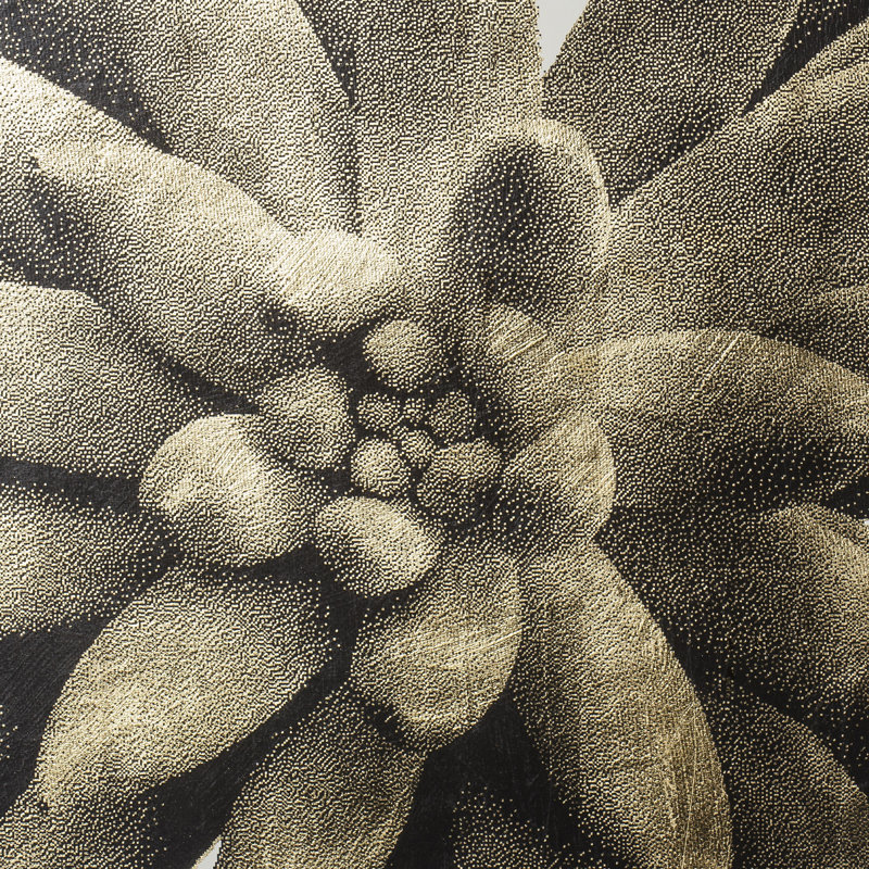Gold Succulent A Print