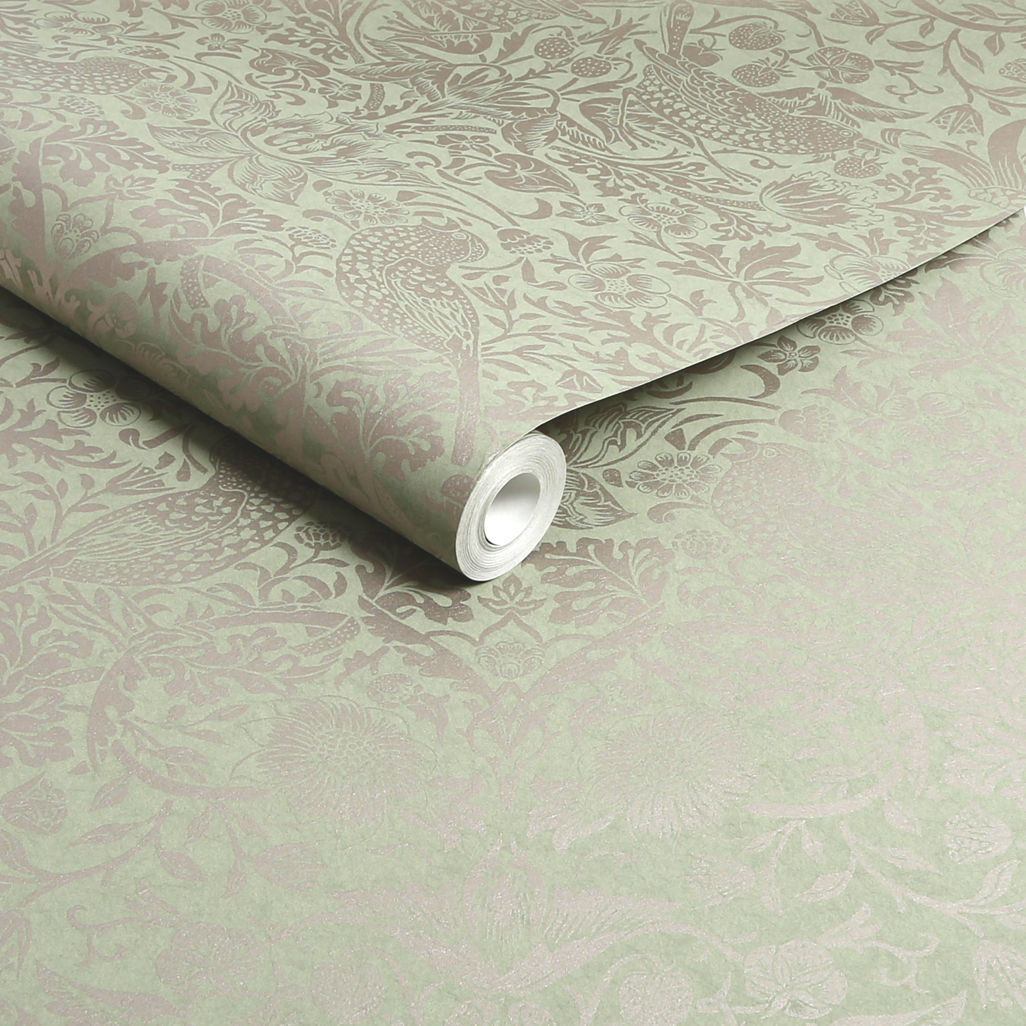 Floral Wallpaper, Fibrous Sage