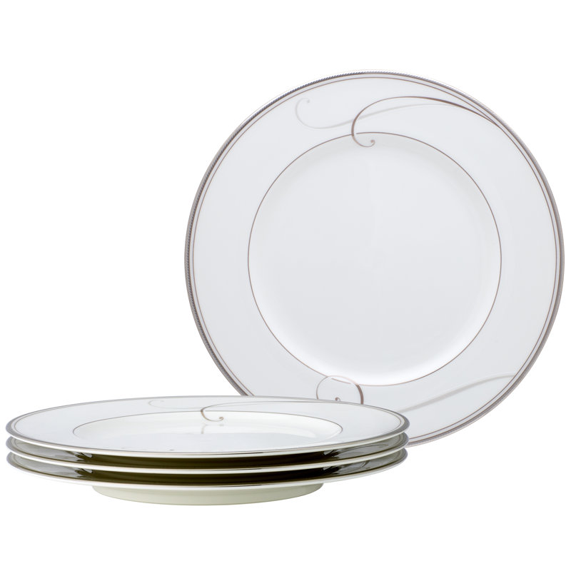Noritake Platinum Wave Salad Plates, 8.5"