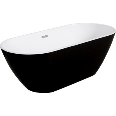Elwes 59 " L x 28.4 " W Freestanding and Mounting / Installation Required Soaking Acrylic Bathtub