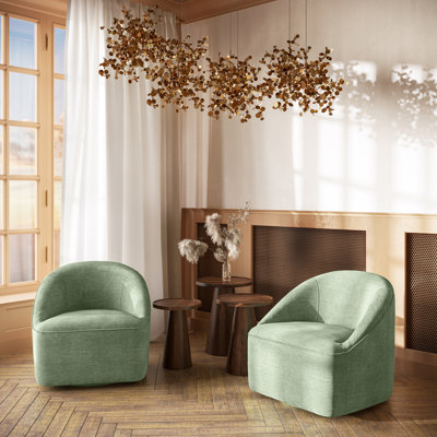 Casimira 30'' Wide Swivel Barrel Chair