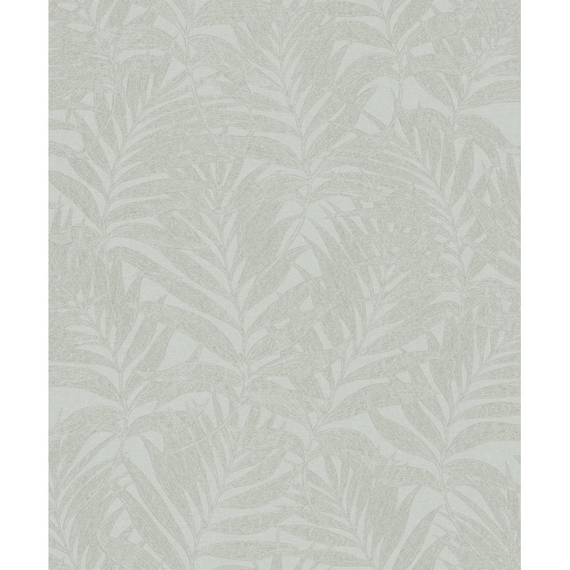 Zetzaf 10.05m x 53cm Glitter Wallpaper Roll, Green/Beige