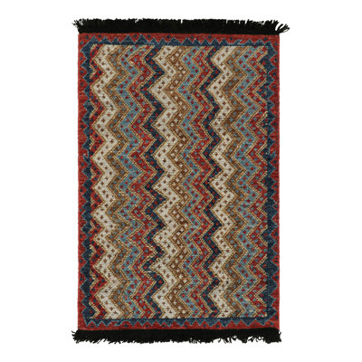 Burano Hand Knotted Wool Geometric Area Rug