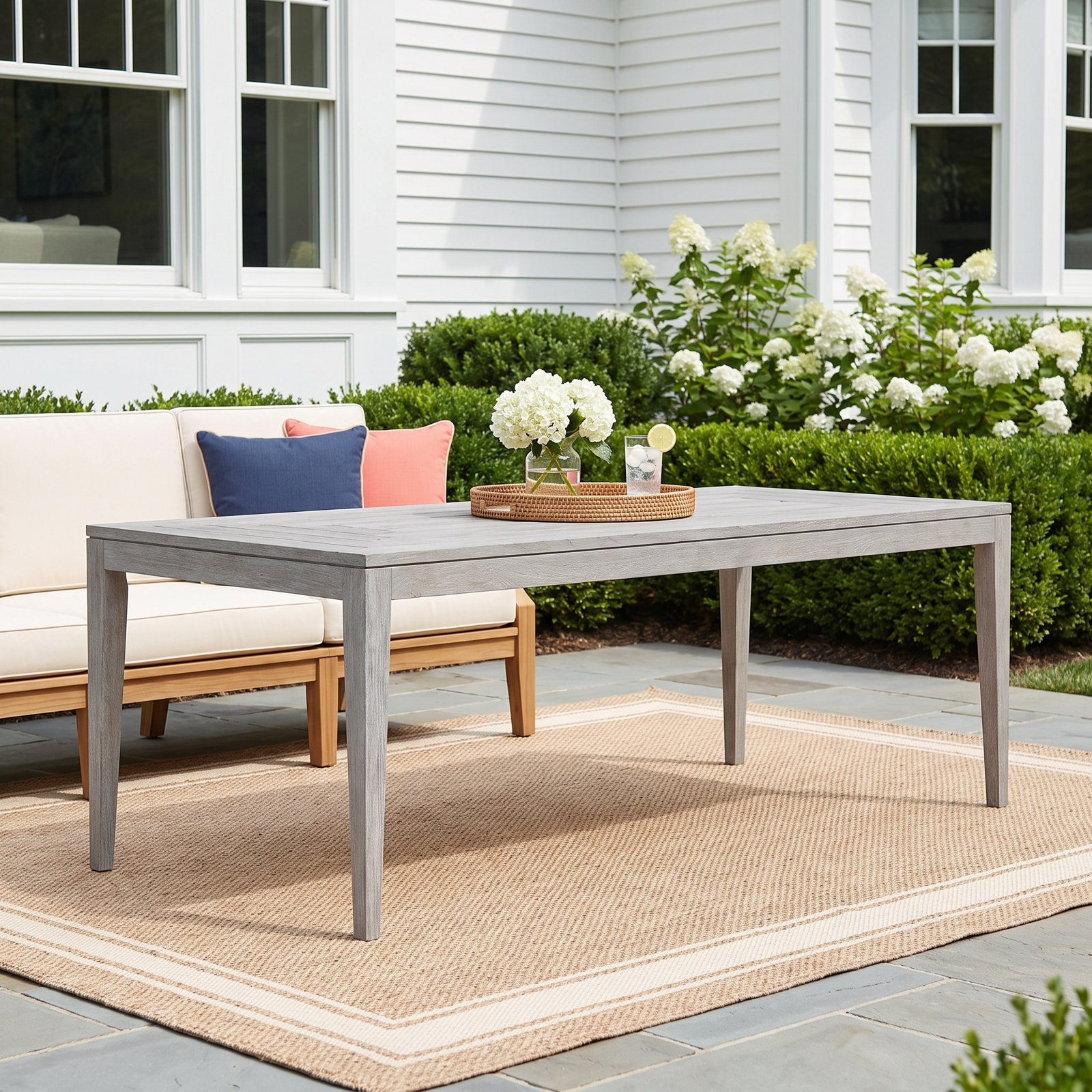 86'' Teak Outdoor Dining Table