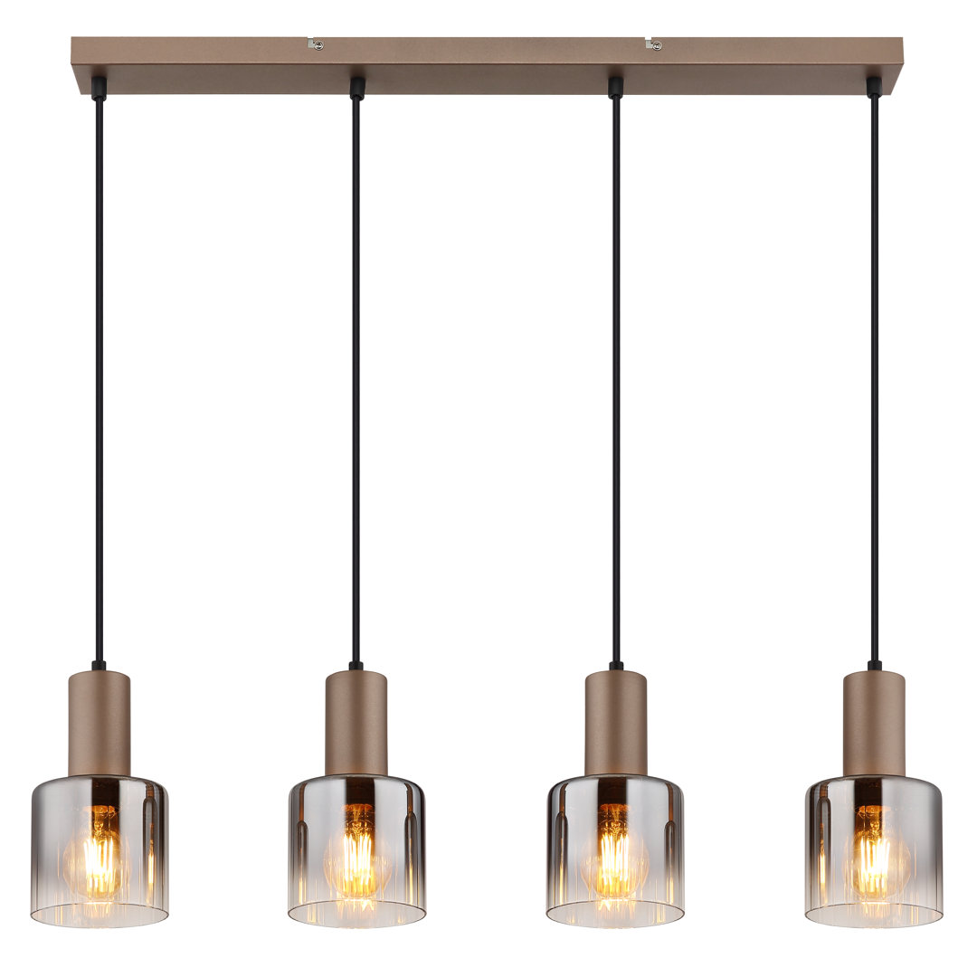 4 - Light Bronze Geometric Pendant