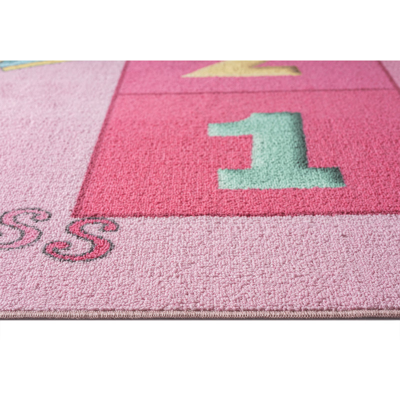Schermbeck Happy Kids Pink Rug, Round 160cm
