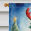 Drapeau de Noël maison de renne-112702290