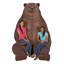 Très jolie statue d'ours assis-81230802
