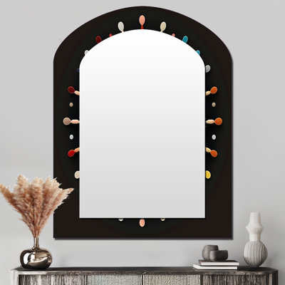 «Serendipity Mysticisim Of Mind Spiritual Art II», miroir décoratif géométrique asymétrique