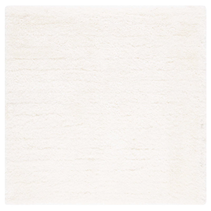 Tapis ivoire touffeté à la main Jayne, Carré 6 pi