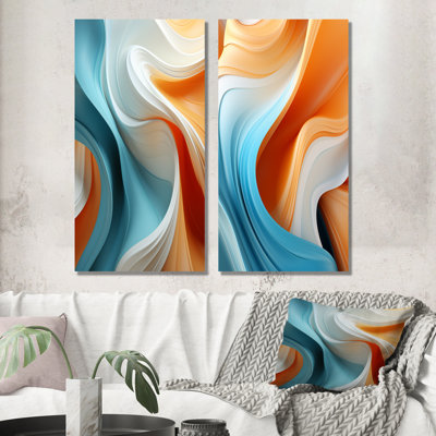 Cueller - ensemble de 2 reproductions d'art abstrait spirales abstraites