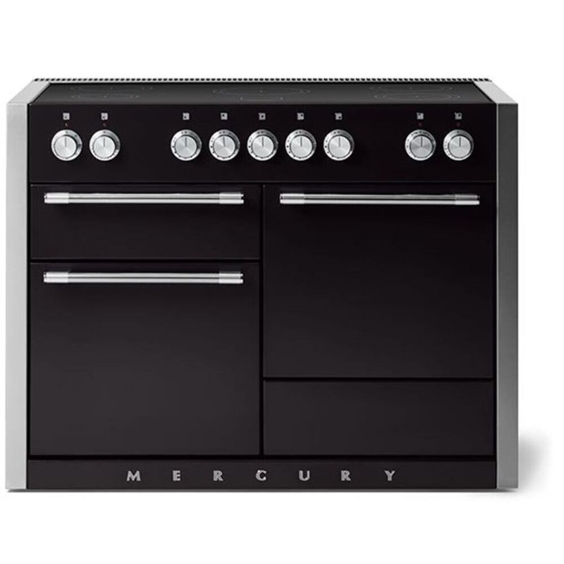 Mercury 48" 6 Cubic Feet Dual Fuel Freestanding Convection Range, Matte Black, Induction