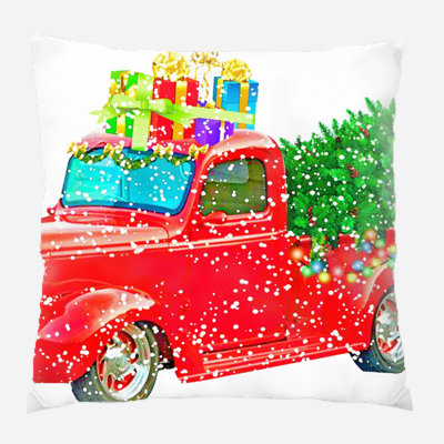 Canvas Outdoor Reversible Throw Pillow