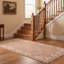 Tapis Linen2 traditionnel surteint uni orange crème doré antidérapant à poils courts, lavable, pour l'intérieur et l'extérieur, adapté aux animaux de compagnie, salon, chambre, salle à manger, entrée, couloir, bureau-135798125