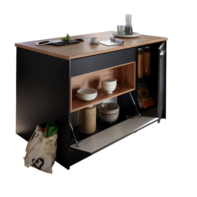 Mickala 145 Cm Kitchen Island, Brown