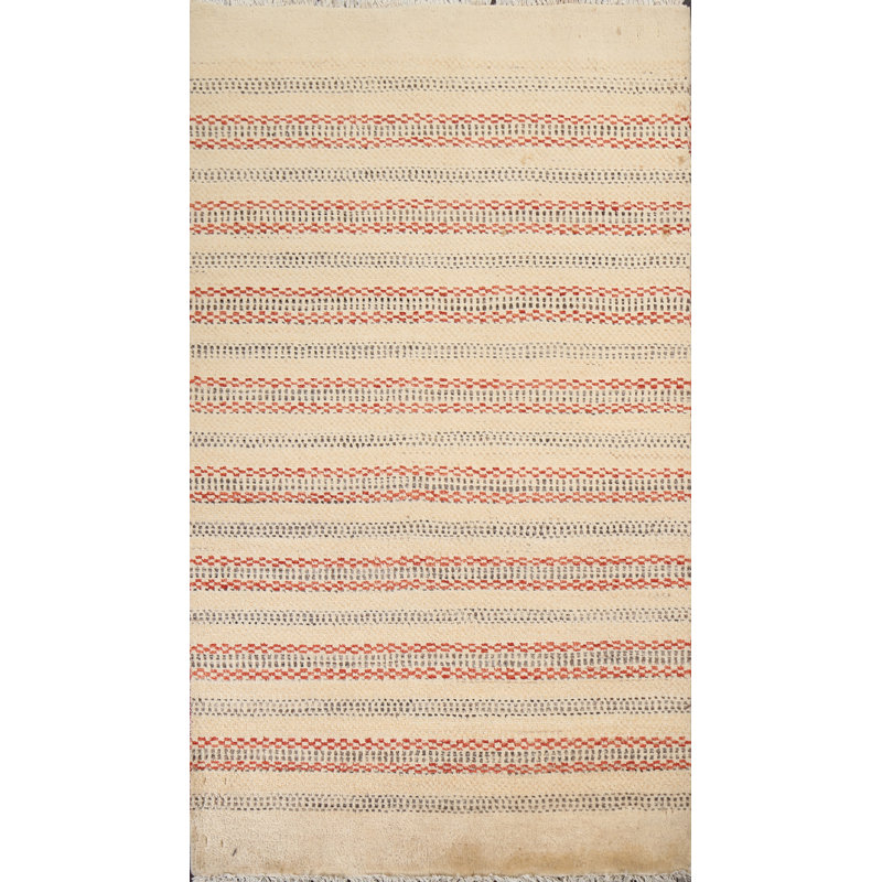 Tapis oriental Stratten Gabbeh Kashkoli noué à la main 3 x 4