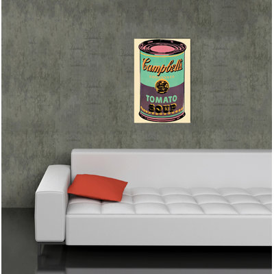 Campbell's Soup Can, 1965 by Warhol - Single Picture Frame Painting on MDF