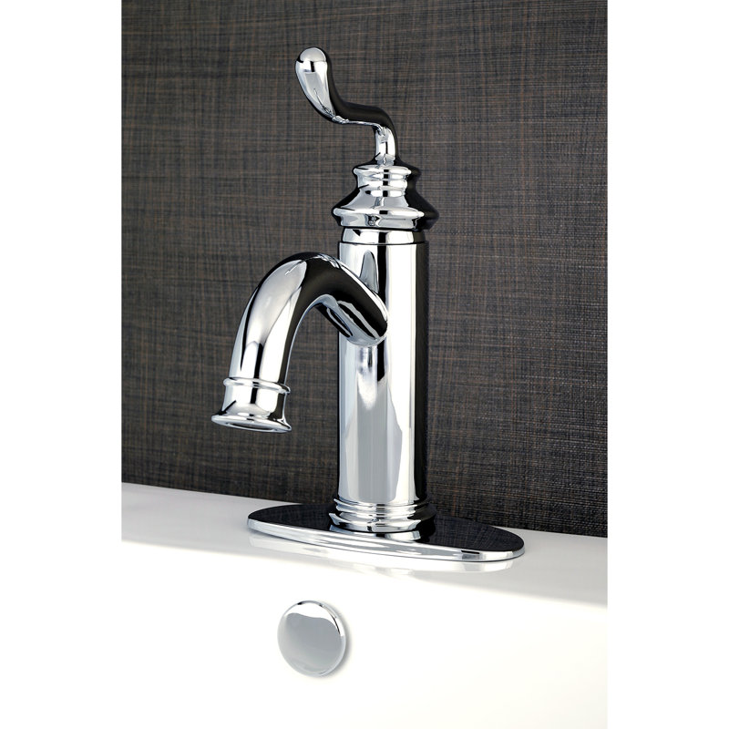 Royal Centerset Bathroom Faucet with Drain Assembly, Polished Chrome